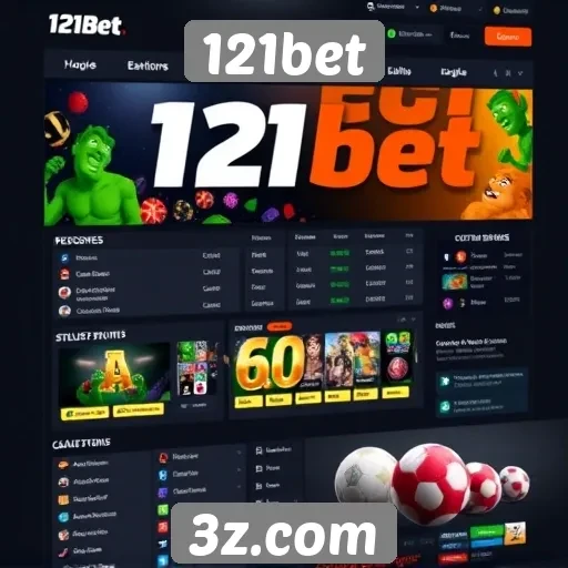 Interface do usuário do site 121bet é intuitiva